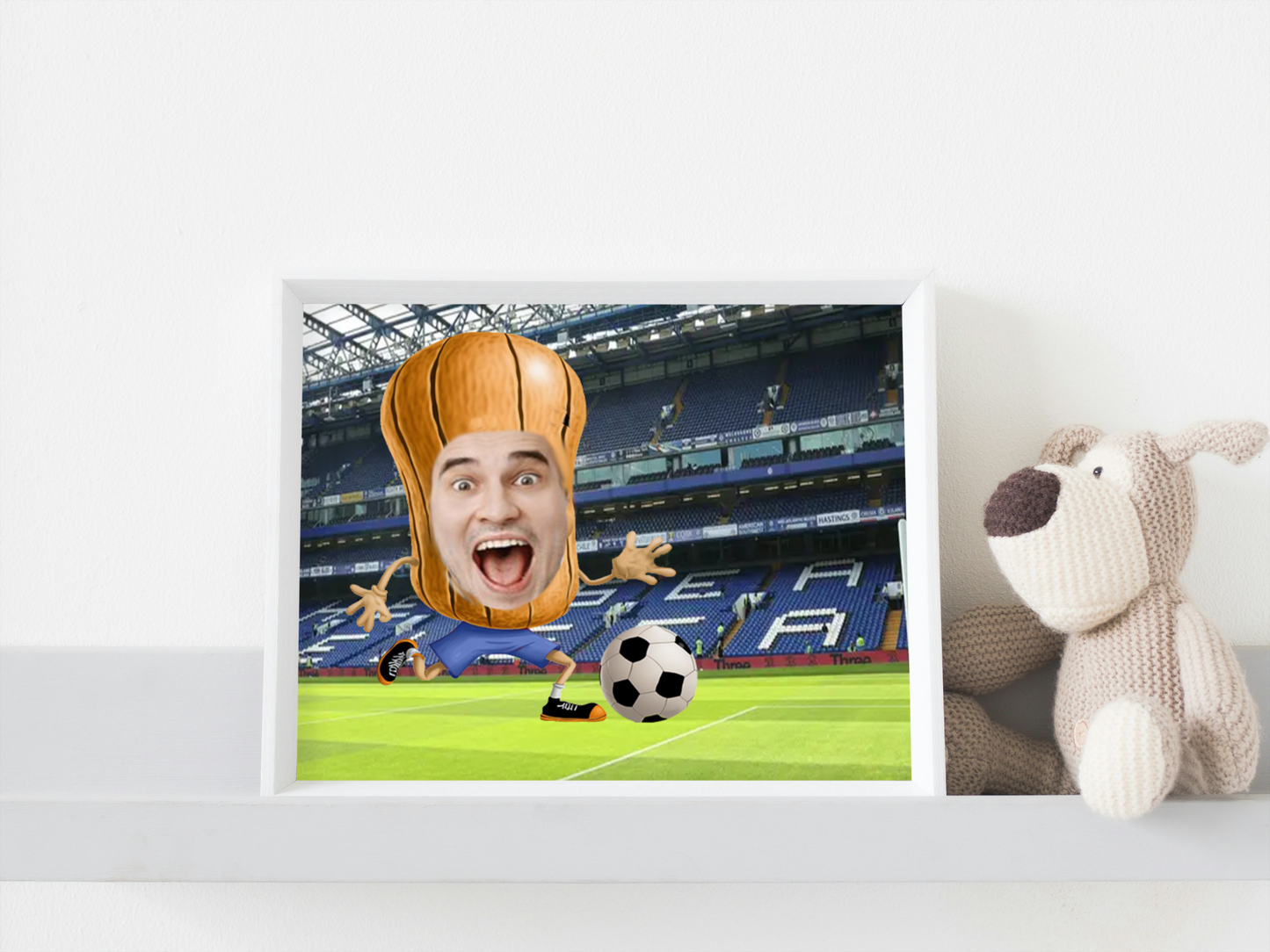 Personalised Chelsea Football Nut Print