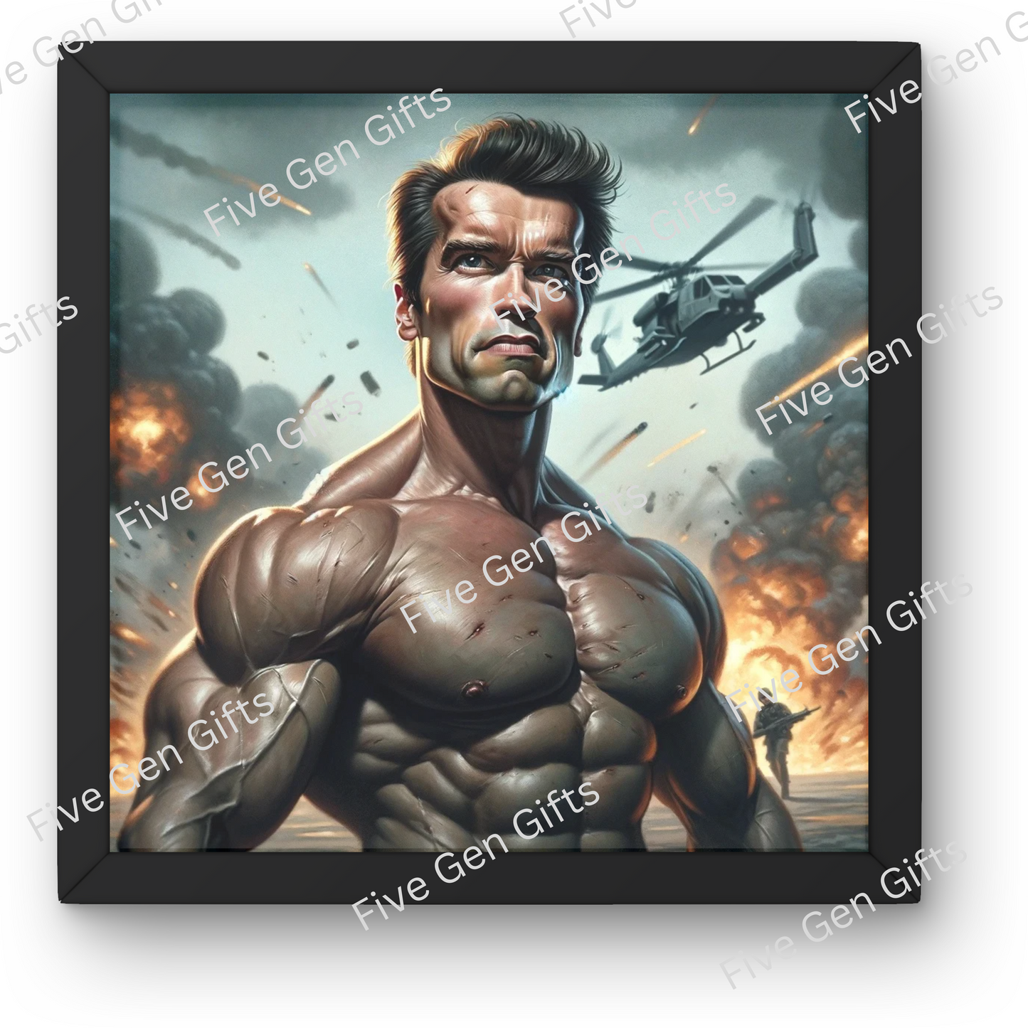 Arnold Schwarzenegger Caricature Print