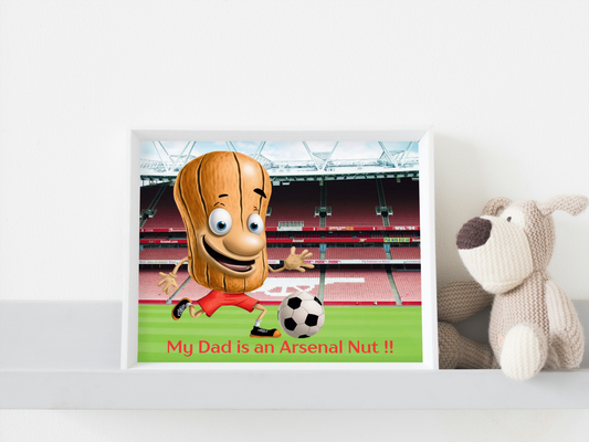 Dad Arsenal Nut Printable Wall Art