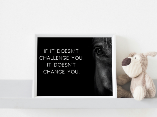 "Challenge" Motivational Print