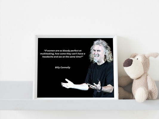 Image of high-quality Billy Connoly humorous wall art download