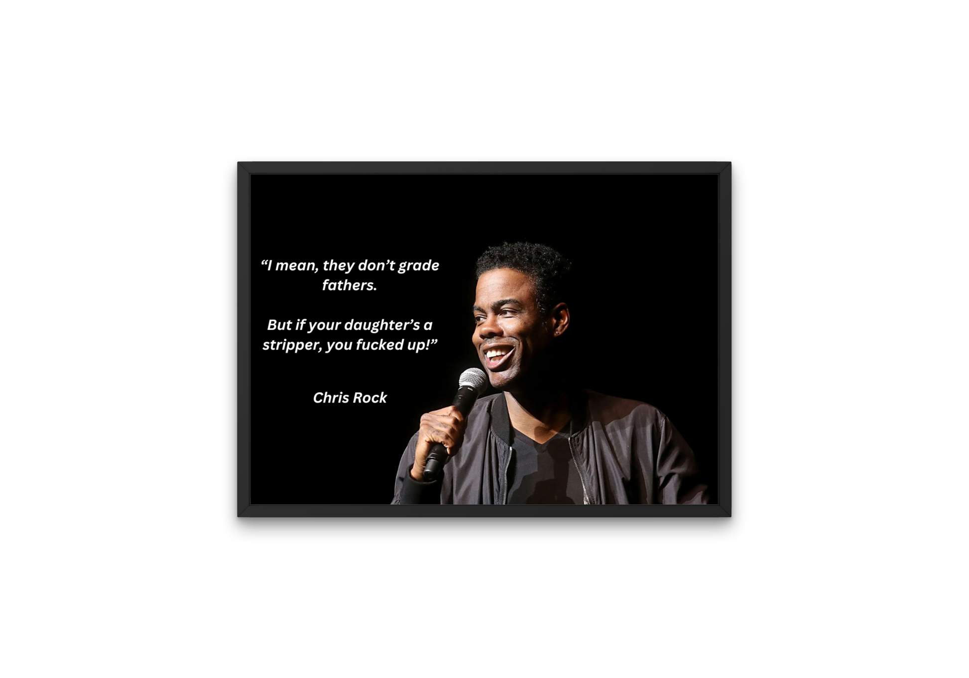 American comedian Chris Rock image with funny daughter quote