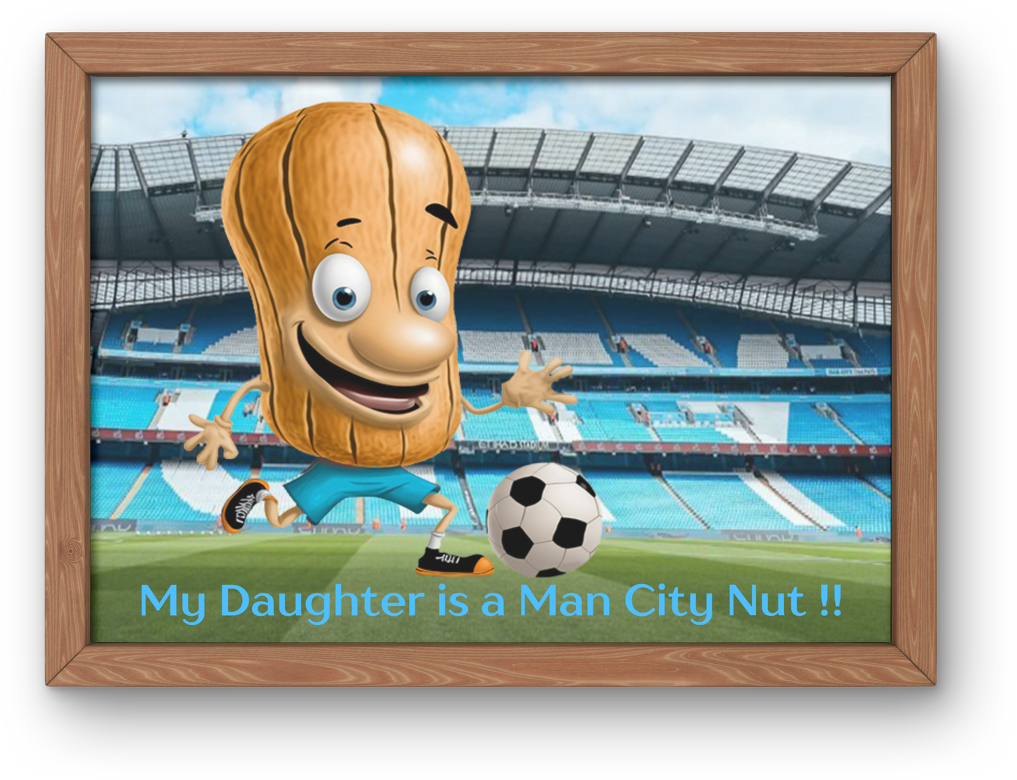 Daughter Man City Nut Printable Wall Art