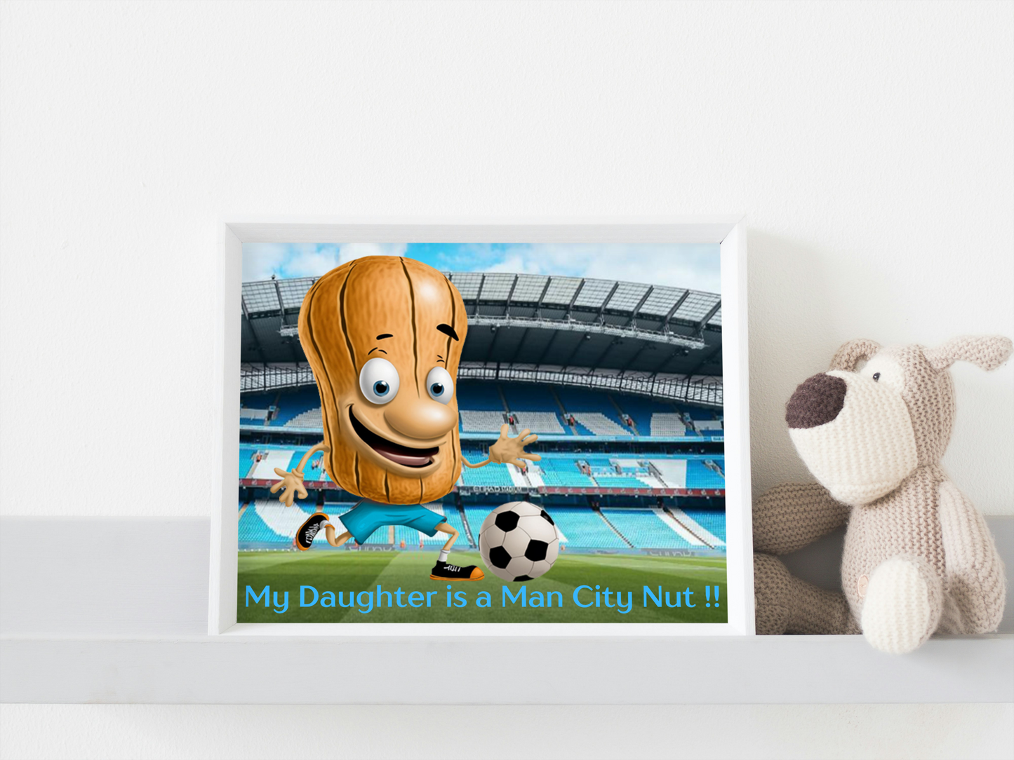 Daughter Man City Nut Printable Wall Art