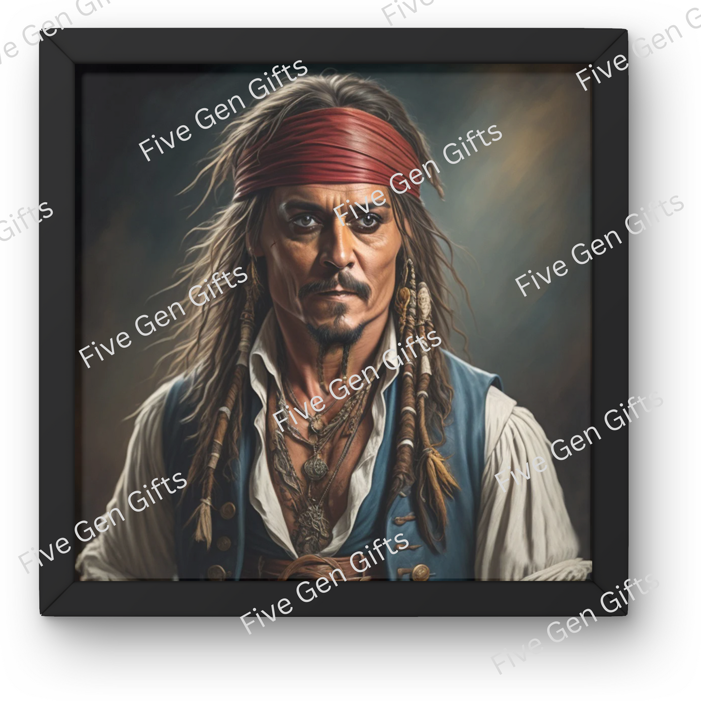 Johnny Depp "Jack Sparrow" Caricature Print