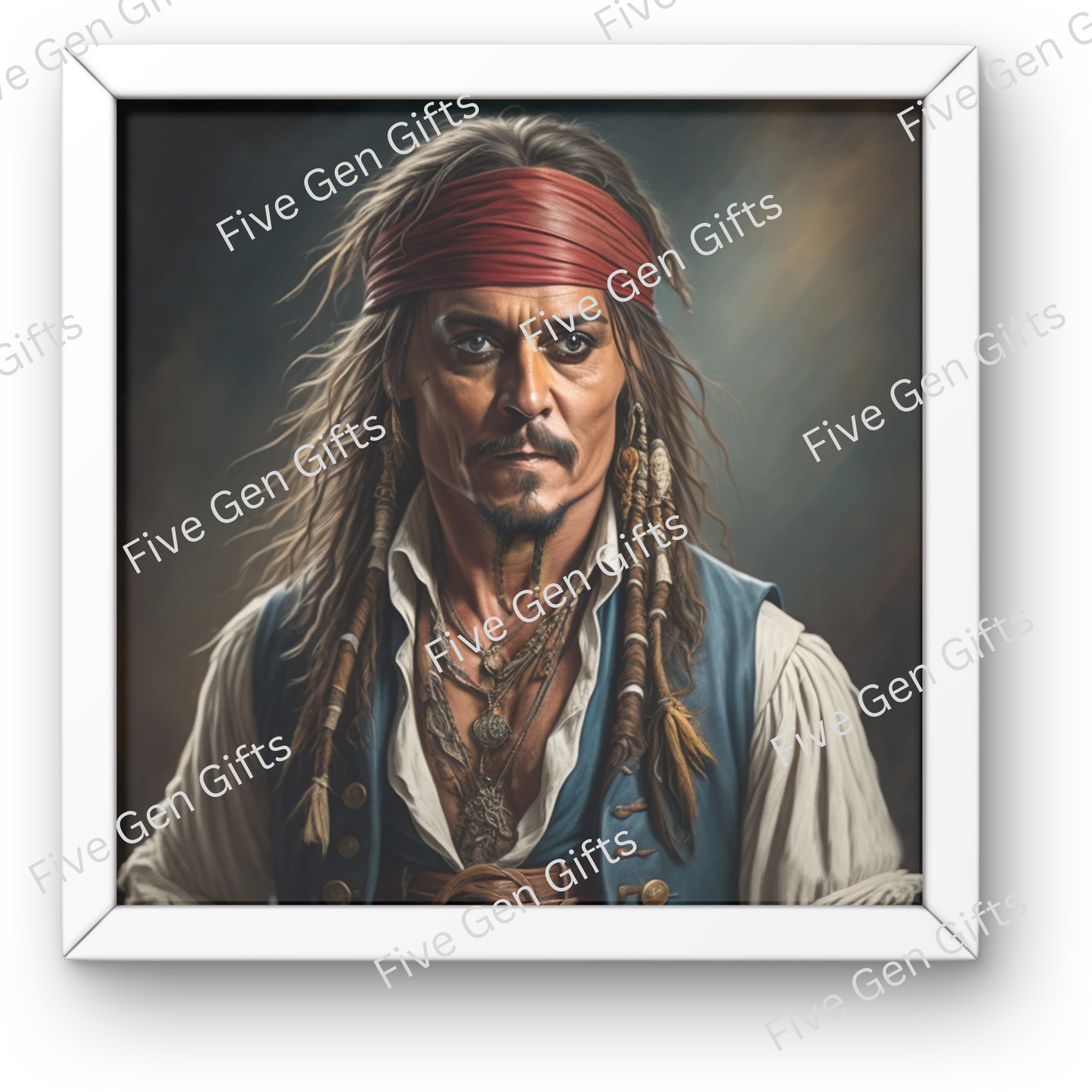 Johnny Depp "Jack Sparrow" Caricature Print