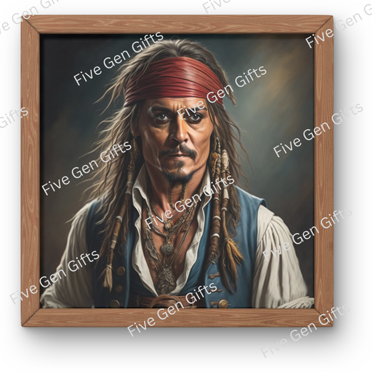 Johnny Depp "Jack Sparrow" Caricature Print