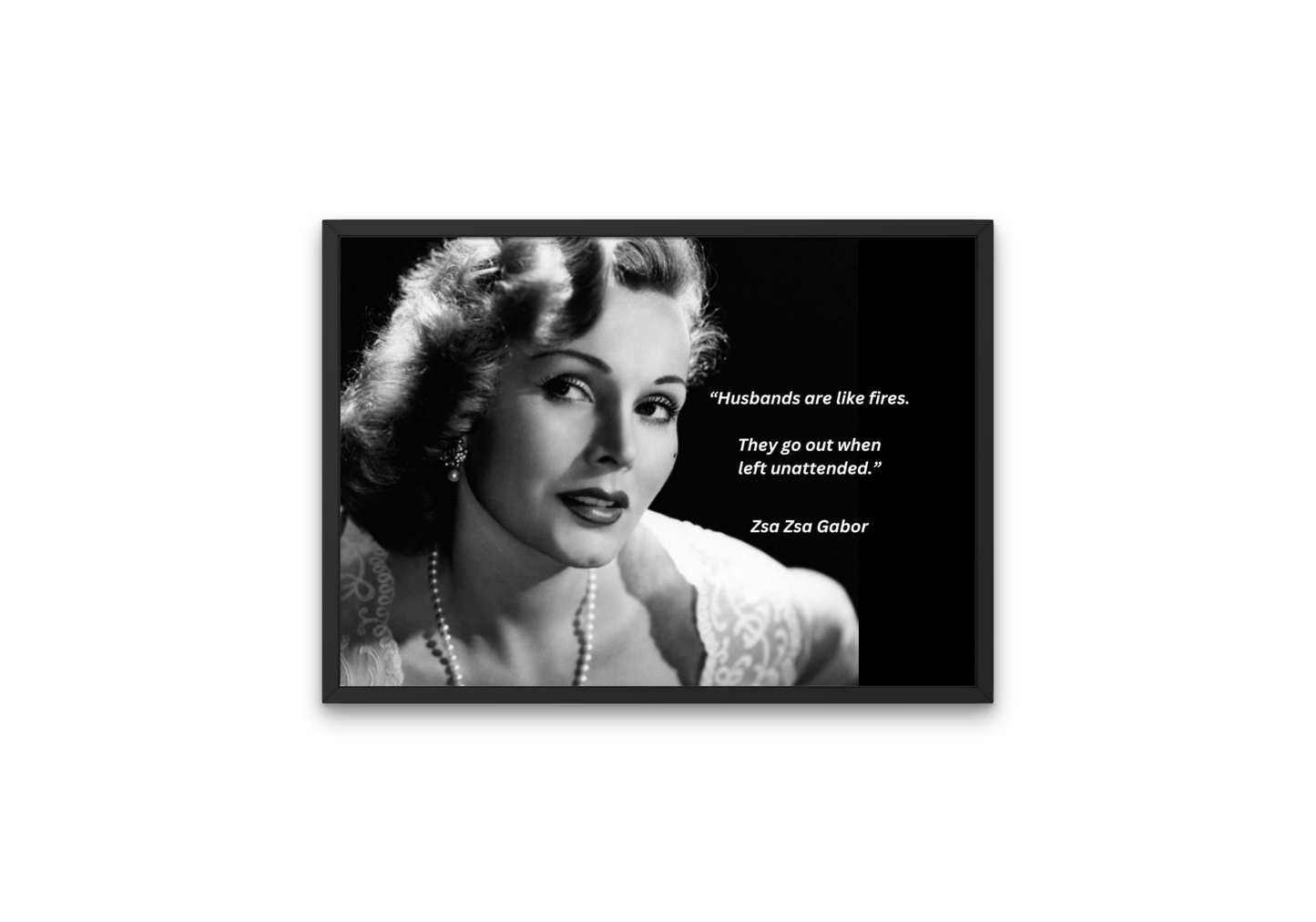 Image of Zsa Zsa Gabor featuring funny husband quote