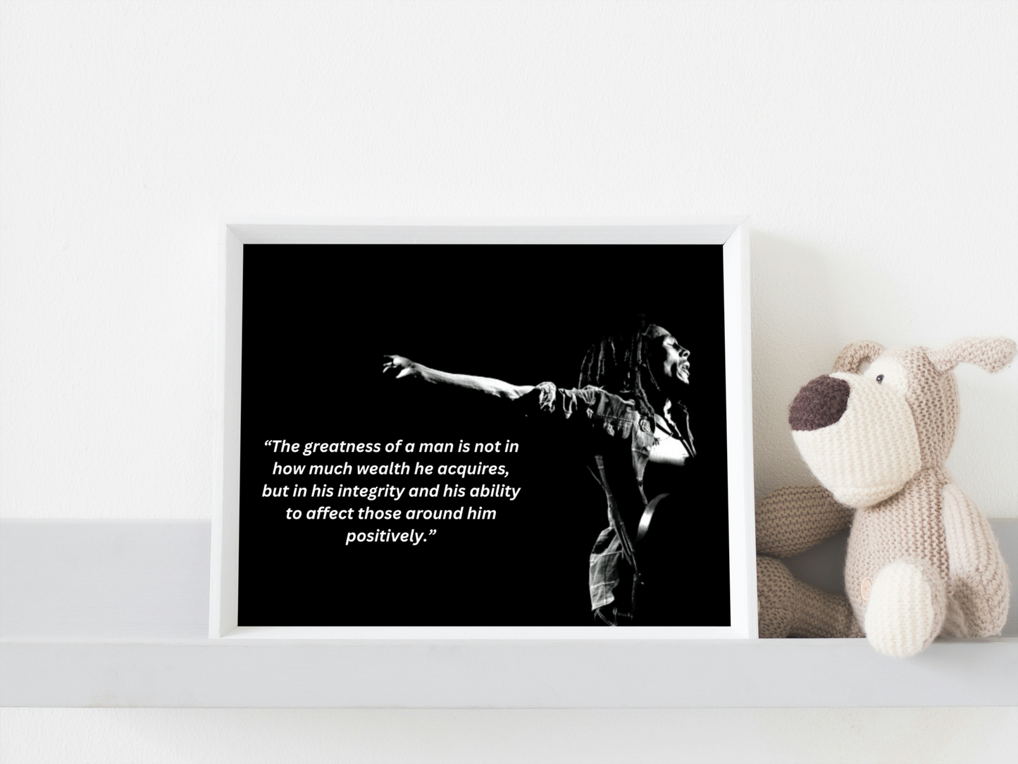 Beautiful Bob Marley motivational print 