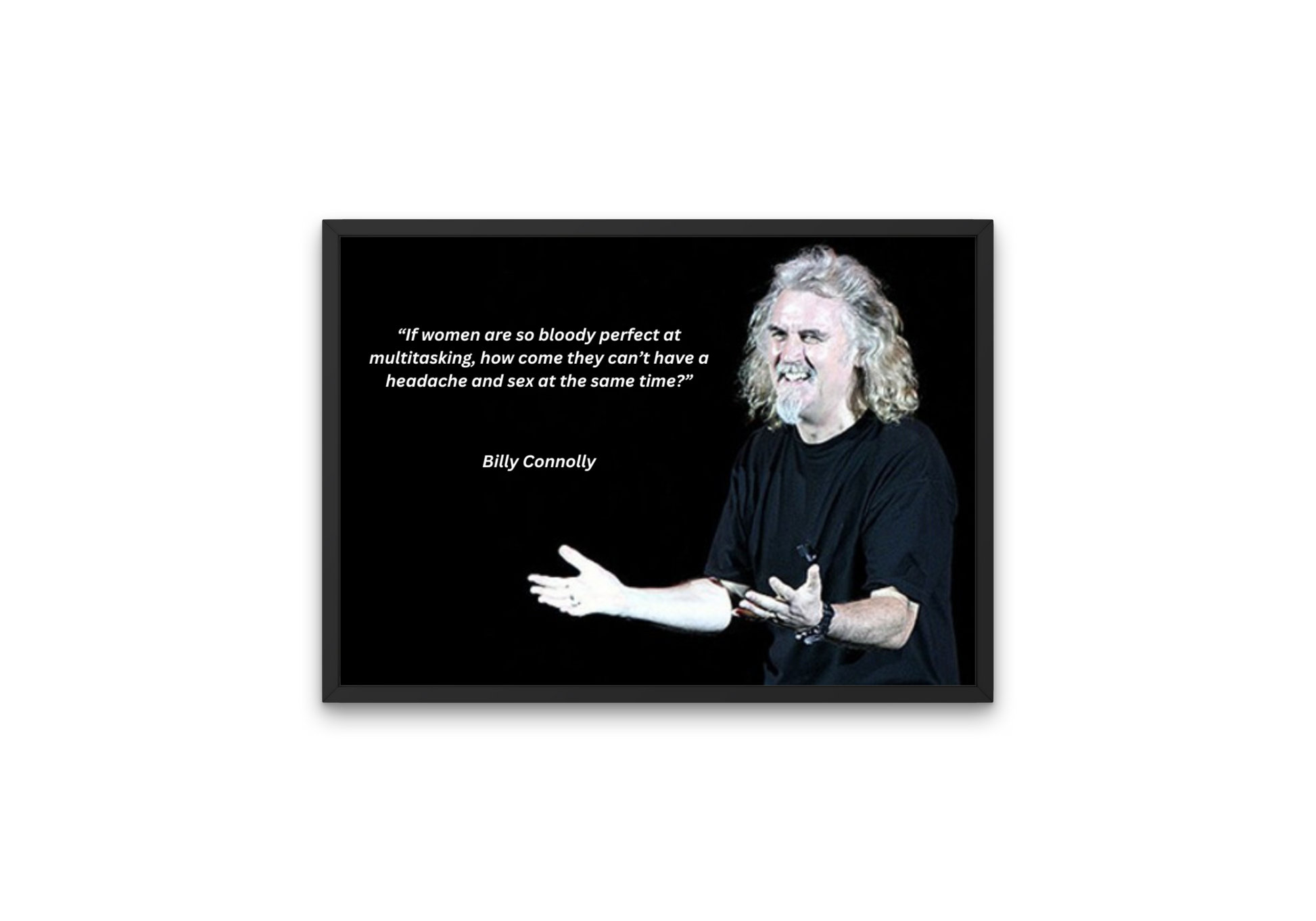 Image of high-quality Billy Connoly humorous wall art download