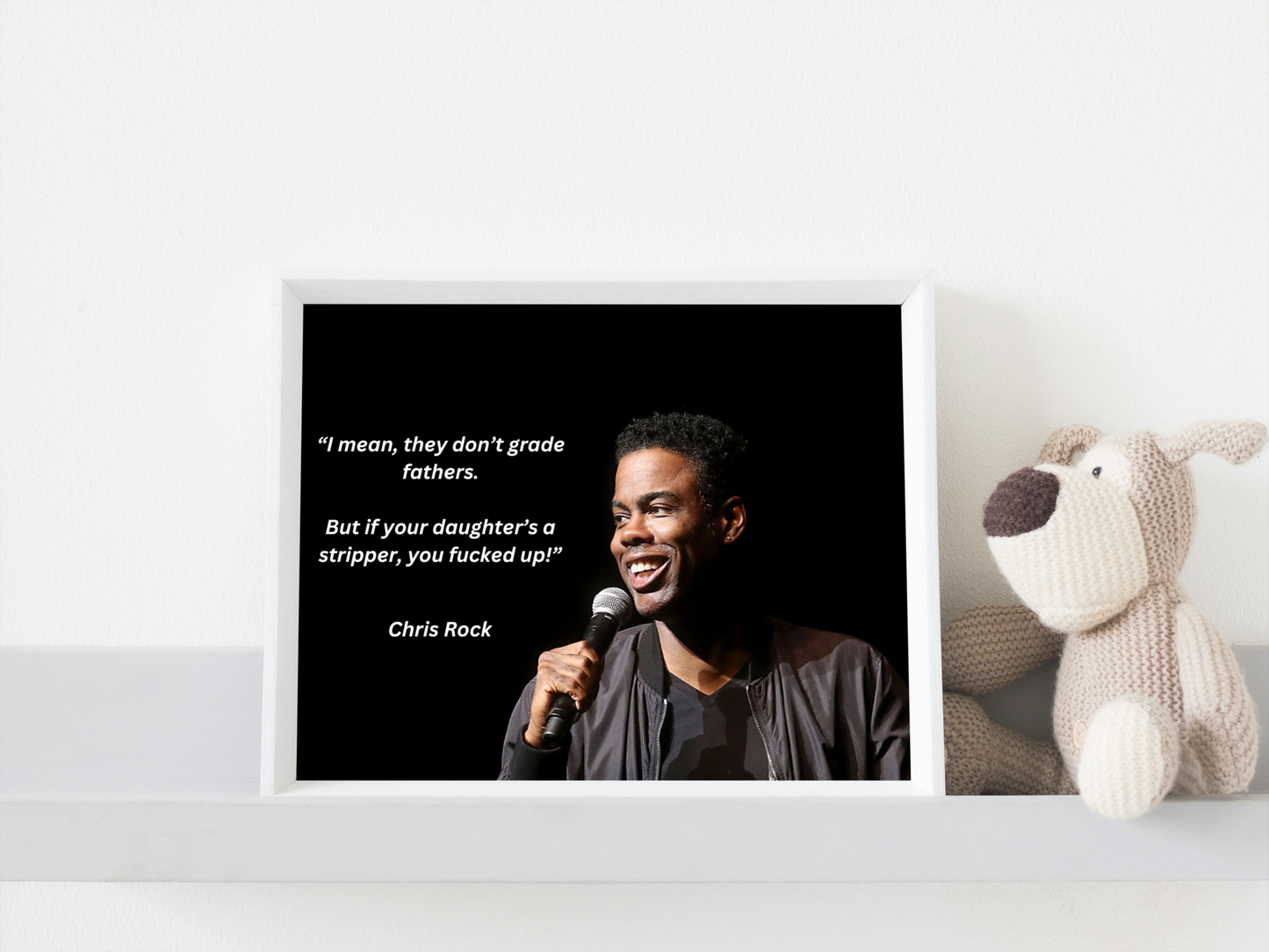 American comedian Chris Rock image with funny daughter quote