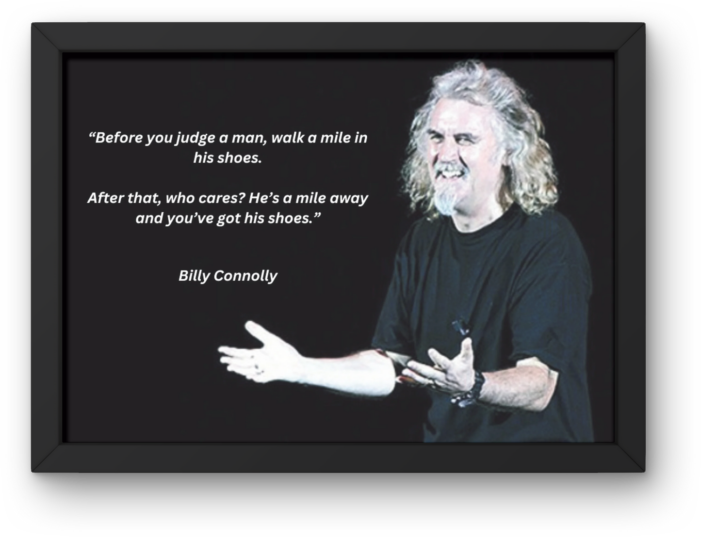 Billy Connolly "Shoes" Joke Print