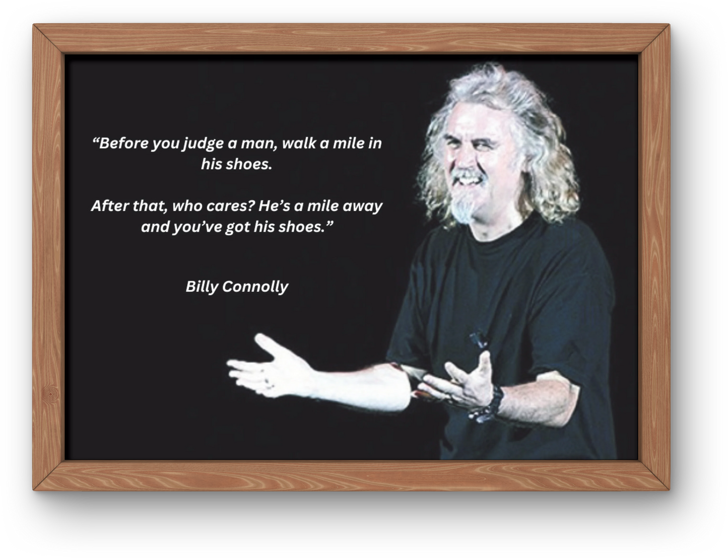 Billy Connolly "Shoes" Joke Print