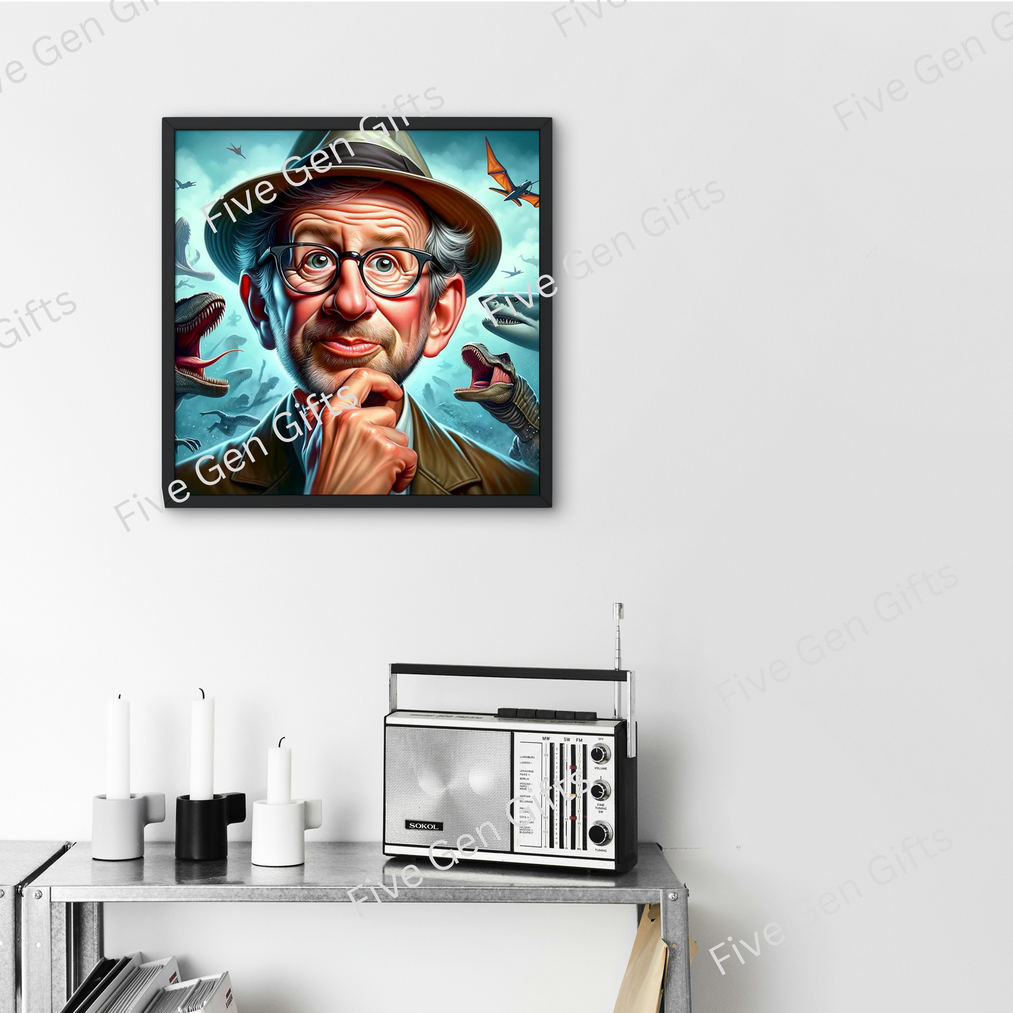 Steven Spielberg Caricature Print